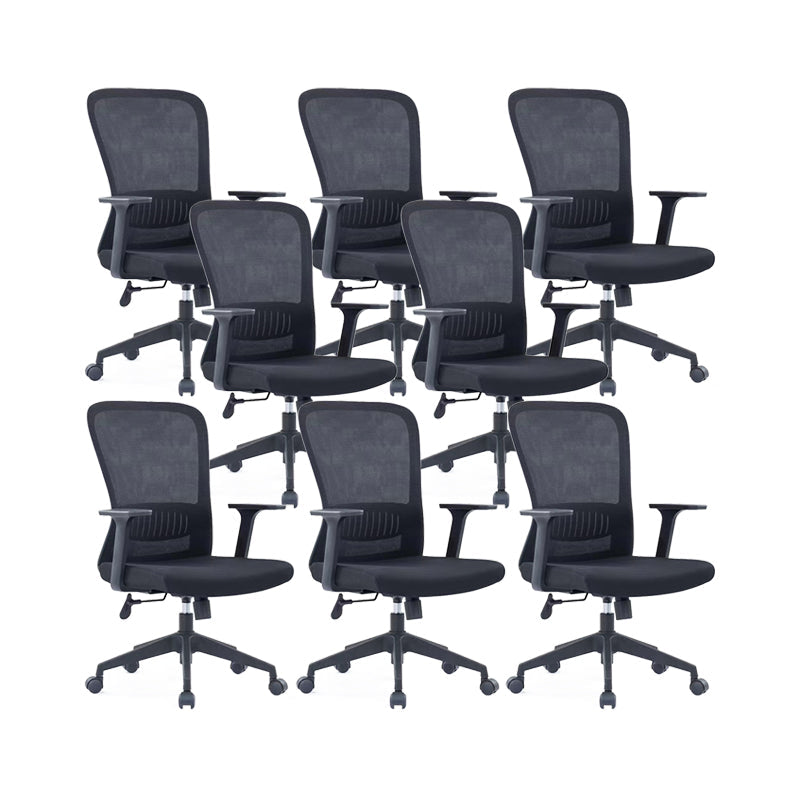 Chaise de bras de hauteur de siège réglable chaise de bureau en métal contemporain