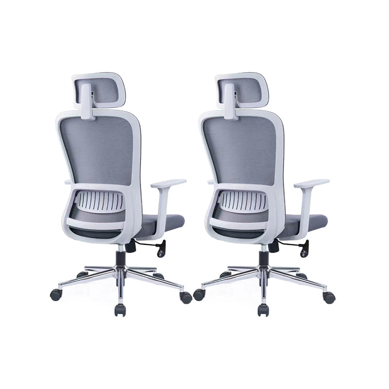 Chaise de bras de hauteur de siège réglable chaise de bureau en métal contemporain