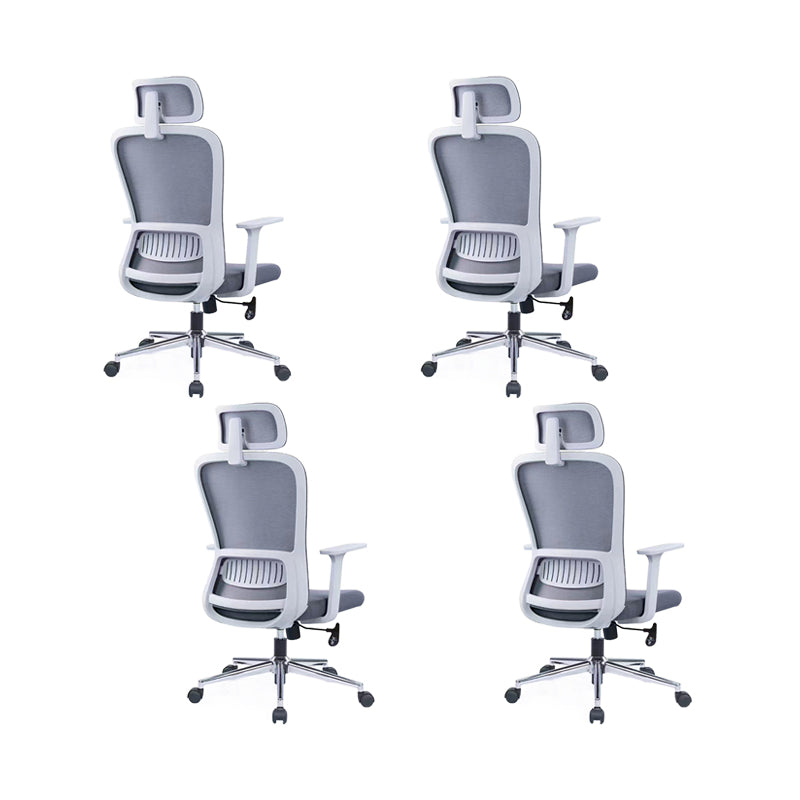 Chaise de bras de hauteur de siège réglable chaise de bureau en métal contemporain