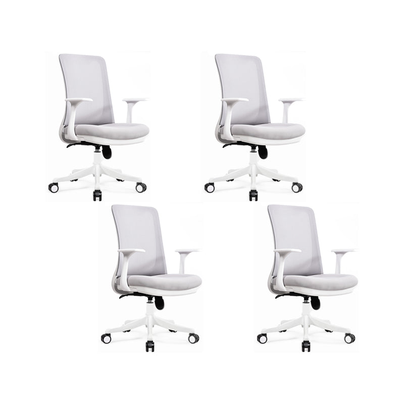 Silla de oficina moderna Armas fijas Tapizadas sin silla angustiante