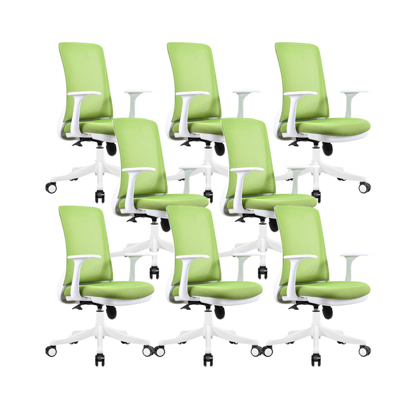 Silla de oficina moderna Armas fijas Tapizadas sin silla angustiante