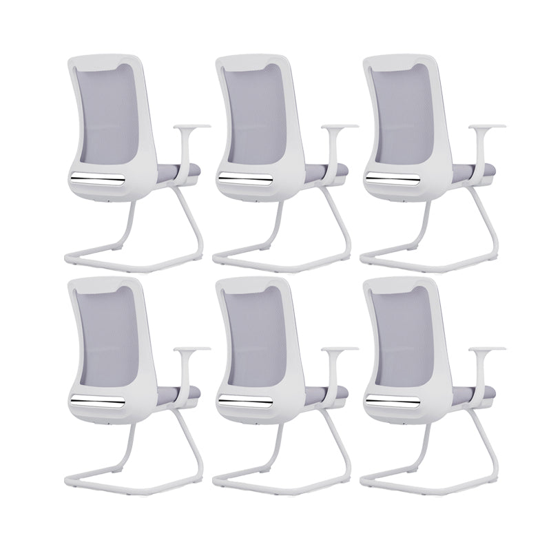 Silla de oficina moderna Armas fijas Tapizadas sin silla angustiante