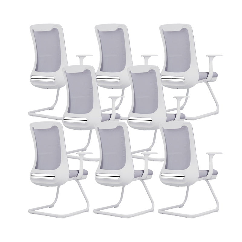 Silla de oficina moderna Armas fijas Tapizadas sin silla angustiante