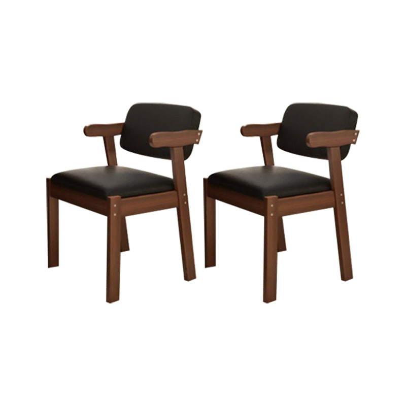 Eigentijdse bureaustoel Solid Wood Arm stoel met gestoffeerd