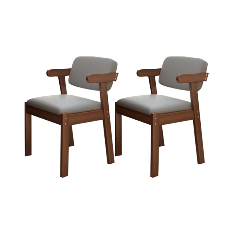 Eigentijdse bureaustoel Solid Wood Arm stoel met gestoffeerd