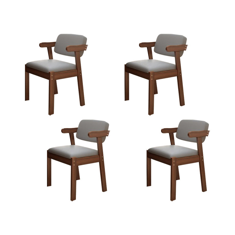 Eigentijdse bureaustoel Solid Wood Arm stoel met gestoffeerd