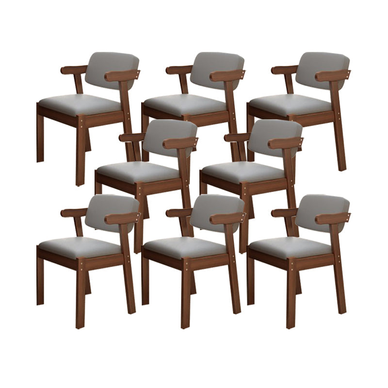 Eigentijdse bureaustoel Solid Wood Arm stoel met gestoffeerd