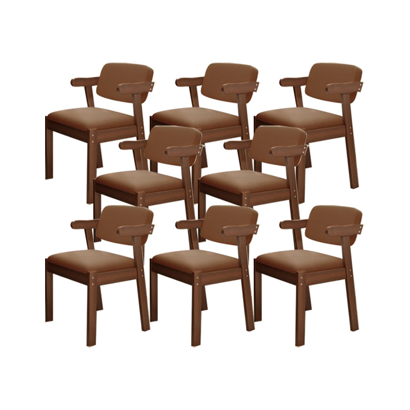 Zeitgenössischer Bürostuhl Massivholz Armstuhl mit Polster