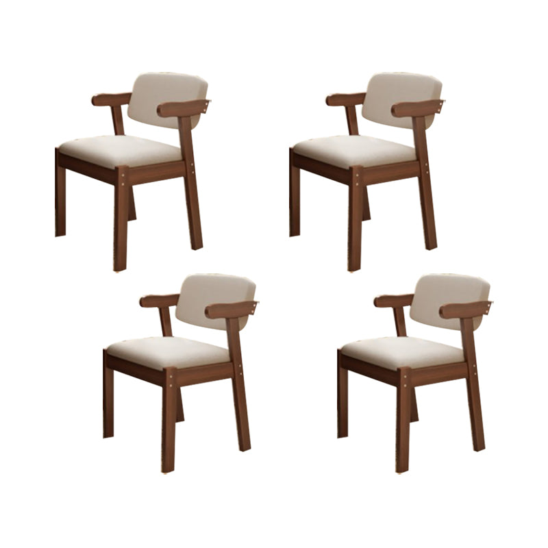 Sedia da ufficio contemporanea sedia a braccio in legno con imbottito