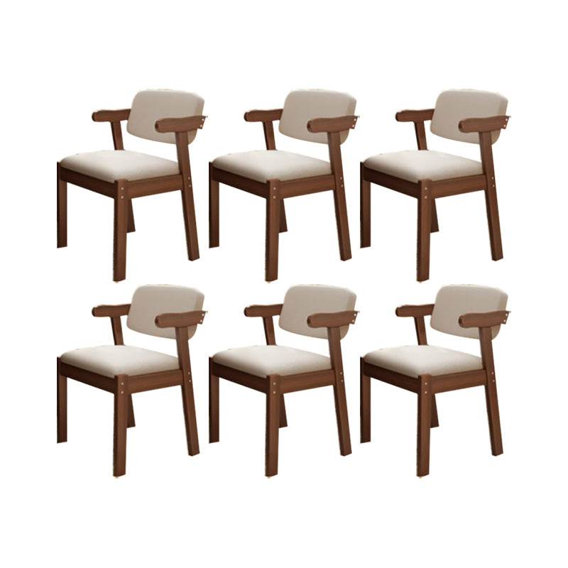 Eigentijdse bureaustoel Solid Wood Arm stoel met gestoffeerd