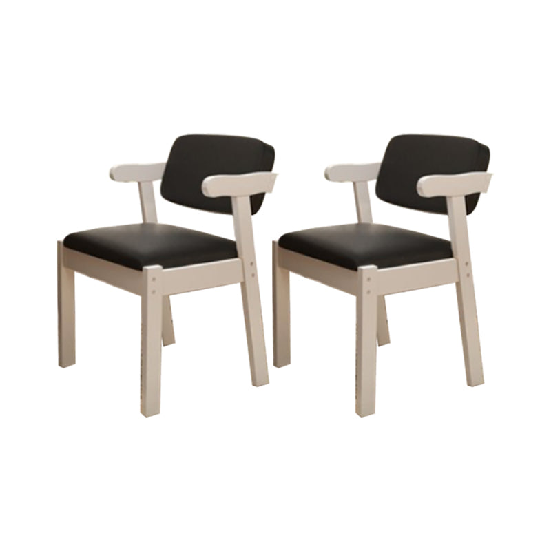 Eigentijdse bureaustoel Solid Wood Arm stoel met gestoffeerd