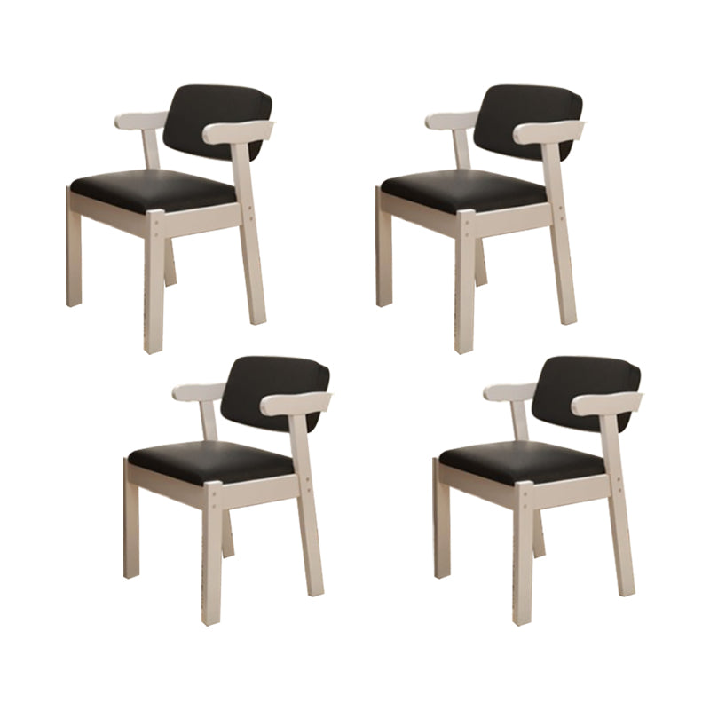 Zeitgenössischer Bürostuhl Massivholz Armstuhl mit Polster