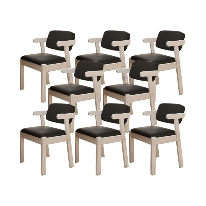 Eigentijdse bureaustoel Solid Wood Arm stoel met gestoffeerd