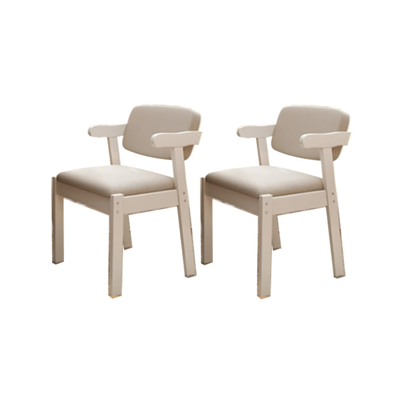 Eigentijdse bureaustoel Solid Wood Arm stoel met gestoffeerd