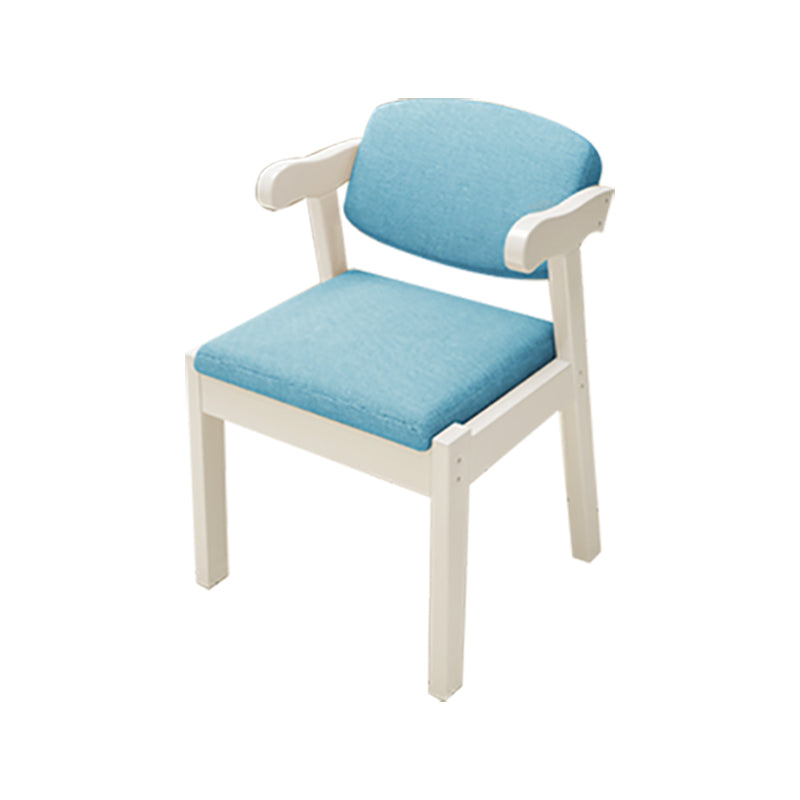 Eigentijdse bureaustoel Solid Wood Arm stoel met gestoffeerd