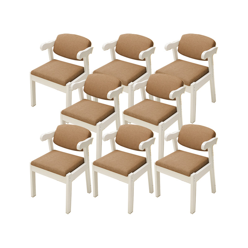 Zeitgenössischer Bürostuhl Massivholz Armstuhl mit Polster