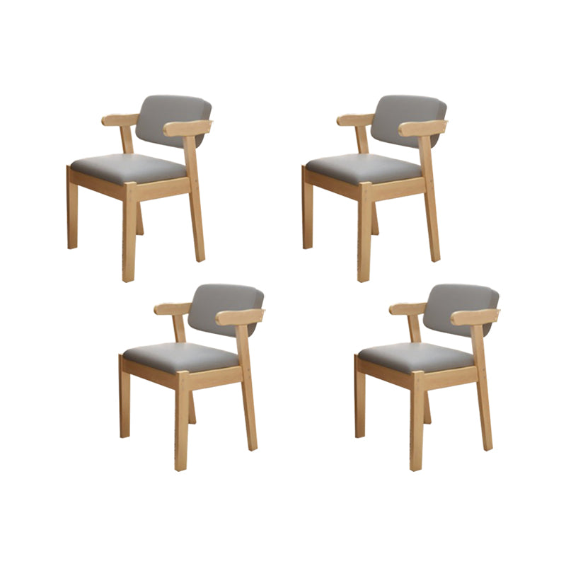 Zeitgenössischer Bürostuhl Massivholz Armstuhl mit Polster