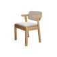 Eigentijdse bureaustoel Solid Wood Arm stoel met gestoffeerd