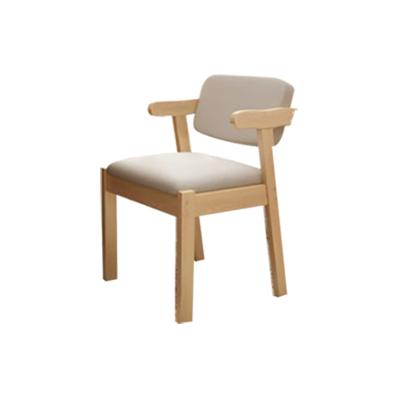 Eigentijdse bureaustoel Solid Wood Arm stoel met gestoffeerd