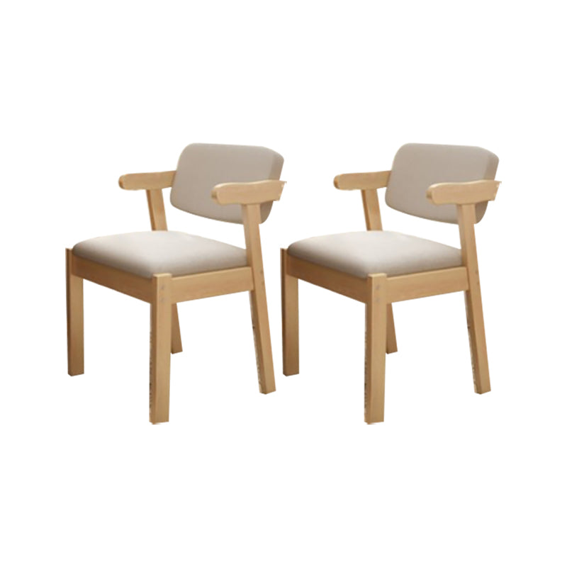 Eigentijdse bureaustoel Solid Wood Arm stoel met gestoffeerd