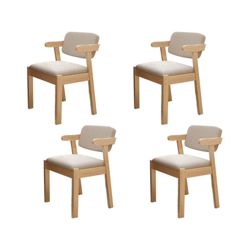 Zeitgenössischer Bürostuhl Massivholz Armstuhl mit Polster