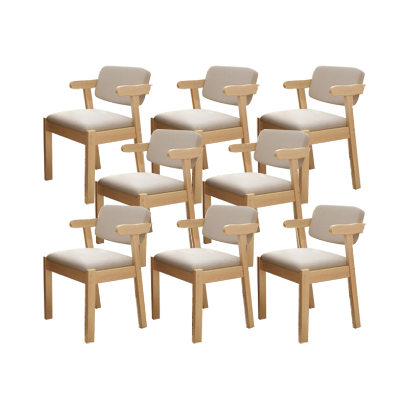 Zeitgenössischer Bürostuhl Massivholz Armstuhl mit Polster