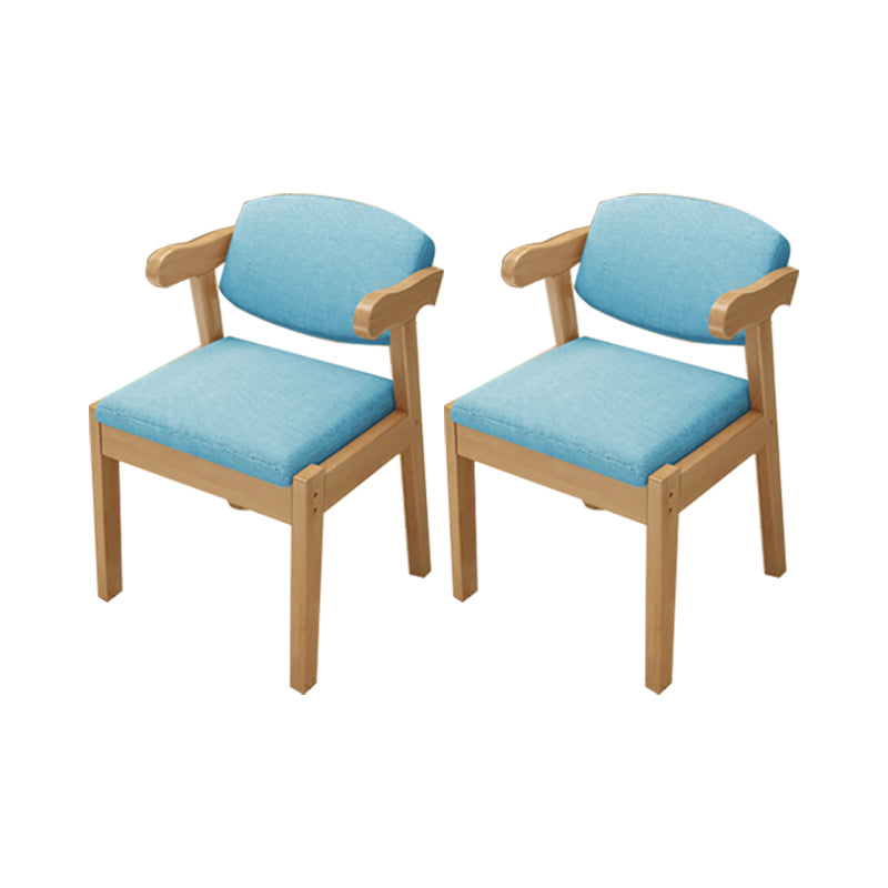 Zeitgenössischer Bürostuhl Massivholz Armstuhl mit Polster