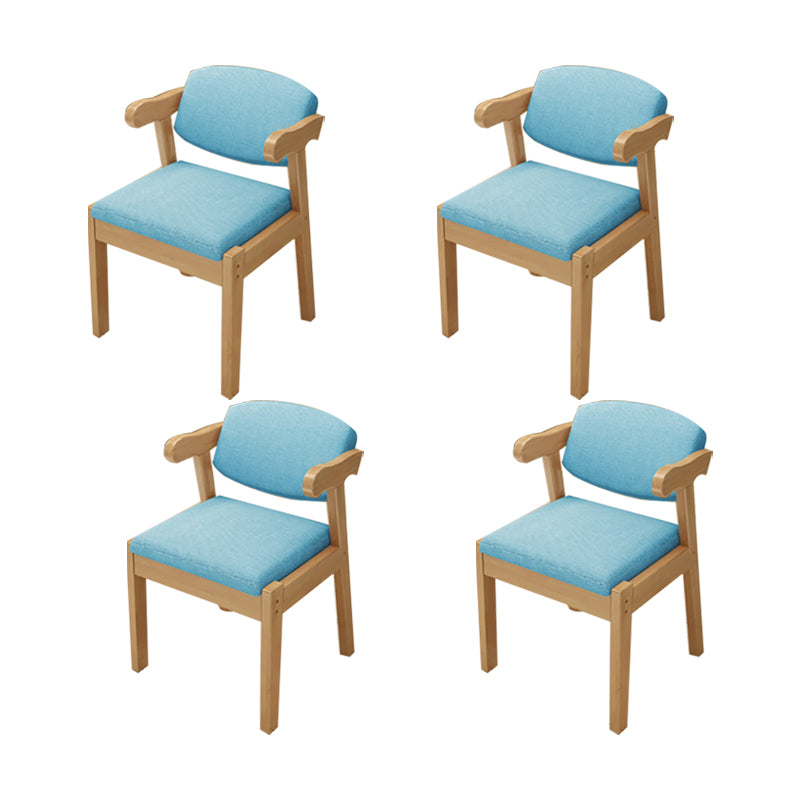 Zeitgenössischer Bürostuhl Massivholz Armstuhl mit Polster