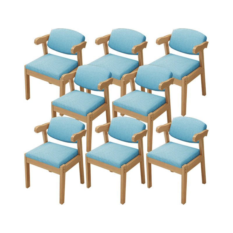 Zeitgenössischer Bürostuhl Massivholz Armstuhl mit Polster