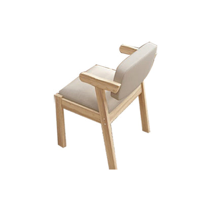 Eigentijdse bureaustoel Solid Wood Arm stoel met gestoffeerd