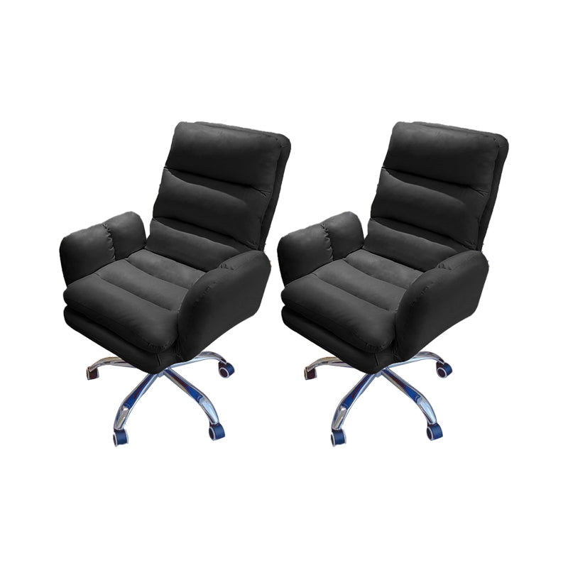 Silla de oficina de armas fijas altura moderna del asiento ajustable silla giratoria ergonómica con ruedas