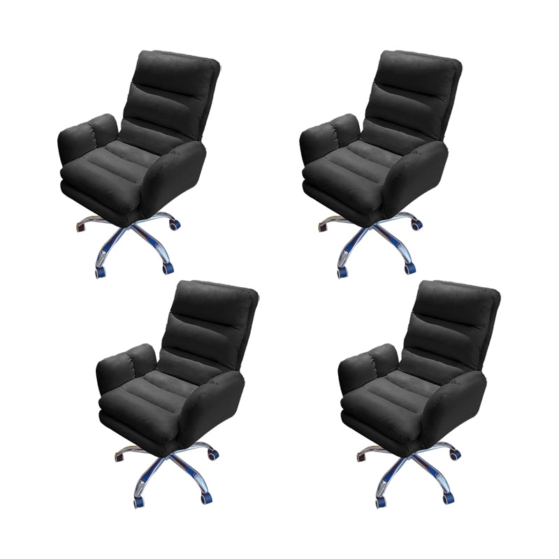 Silla de oficina de armas fijas altura moderna del asiento ajustable silla giratoria ergonómica con ruedas