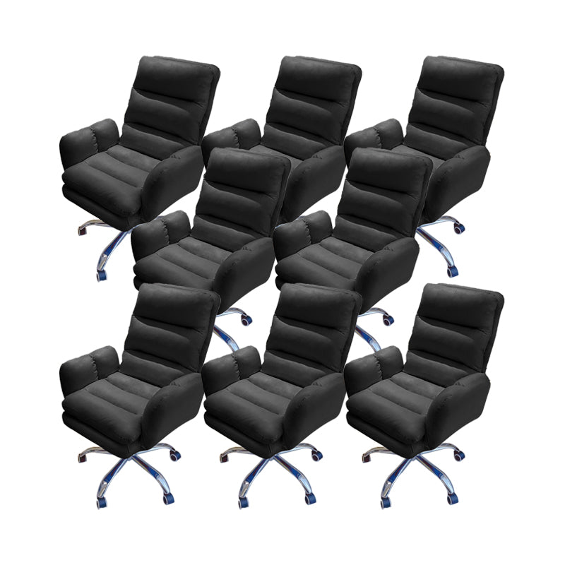 Silla de oficina de armas fijas altura moderna del asiento ajustable silla giratoria ergonómica con ruedas