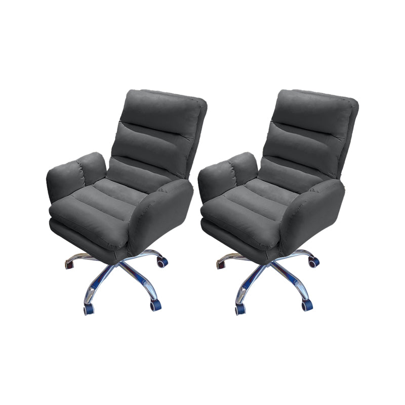 Silla de oficina de armas fijas altura moderna del asiento ajustable silla giratoria ergonómica con ruedas