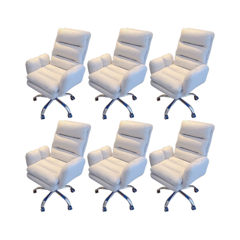 Silla de oficina de armas fijas altura moderna del asiento ajustable silla giratoria ergonómica con ruedas