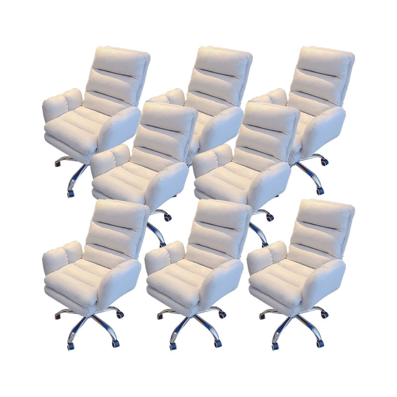 Silla de oficina de armas fijas altura moderna del asiento ajustable silla giratoria ergonómica con ruedas