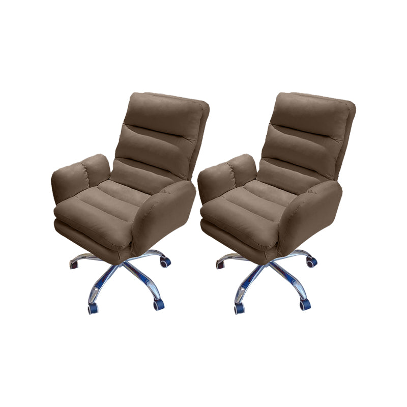 Silla de oficina de armas fijas altura moderna del asiento ajustable silla giratoria ergonómica con ruedas