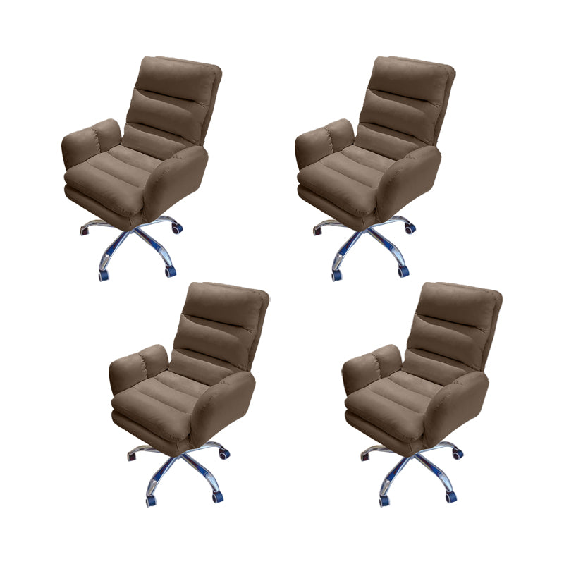 Silla de oficina de armas fijas altura moderna del asiento ajustable silla giratoria ergonómica con ruedas