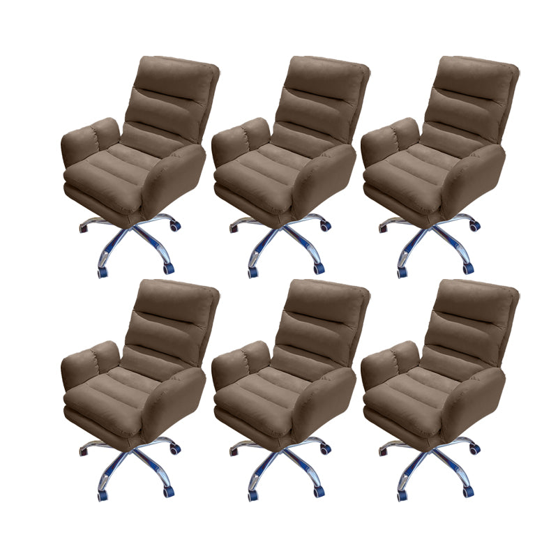 Silla de oficina de armas fijas altura moderna del asiento ajustable silla giratoria ergonómica con ruedas