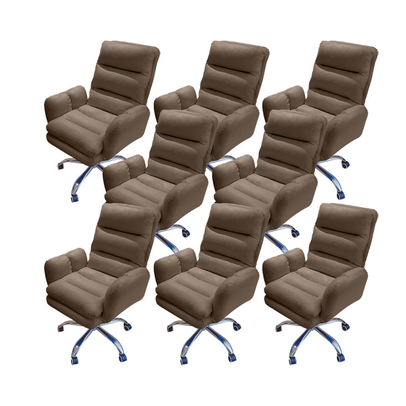 Silla de oficina de armas fijas altura moderna del asiento ajustable silla giratoria ergonómica con ruedas