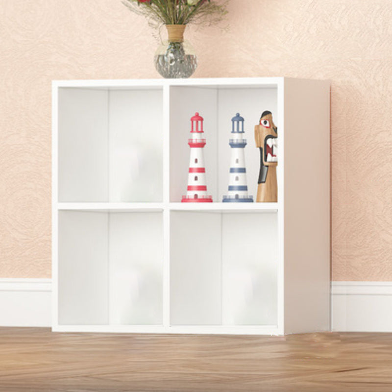 Closed Back Standard Bookcase Contemporary Engineered Wood Bookshelf