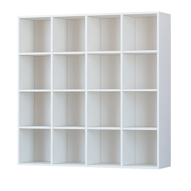 Closed Back Standard Bookcase Contemporary Engineered Wood Bookshelf