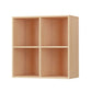Closed Back Standard Bookcase Contemporary Engineered Wood Bookshelf