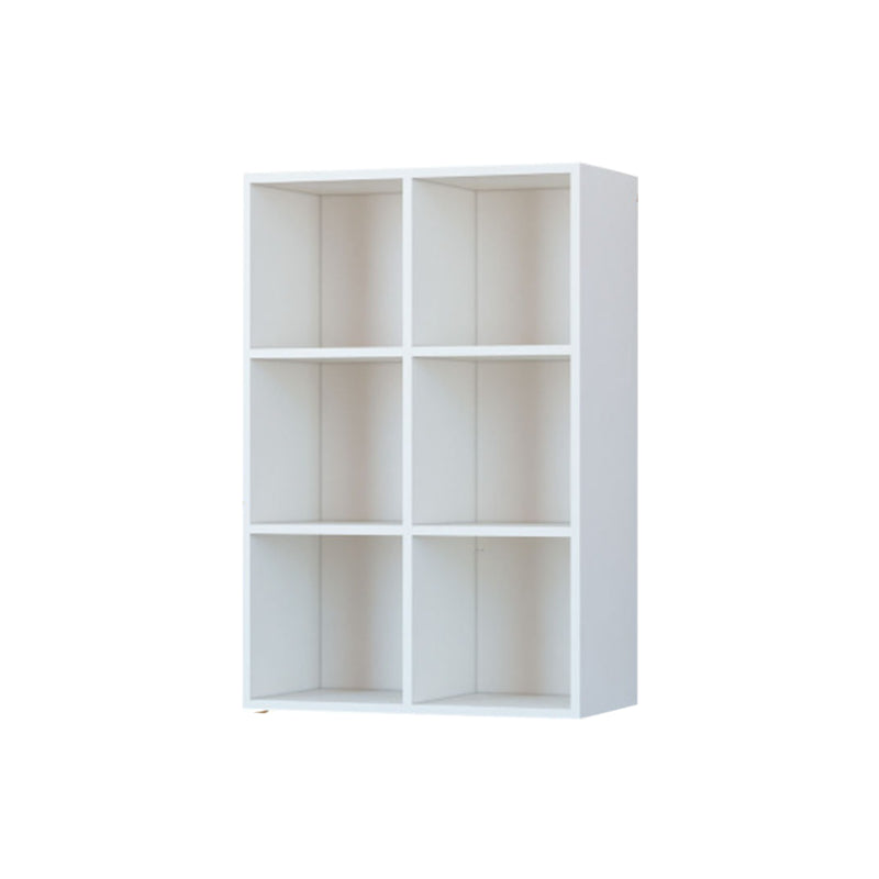 Closed Back Standard Bookcase Contemporary Engineered Wood Bookshelf