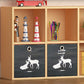 Closed Back Standard Bookcase Contemporary Engineered Wood Bookshelf