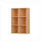 Closed Back Standard Bookcase Contemporary Engineered Wood Bookshelf
