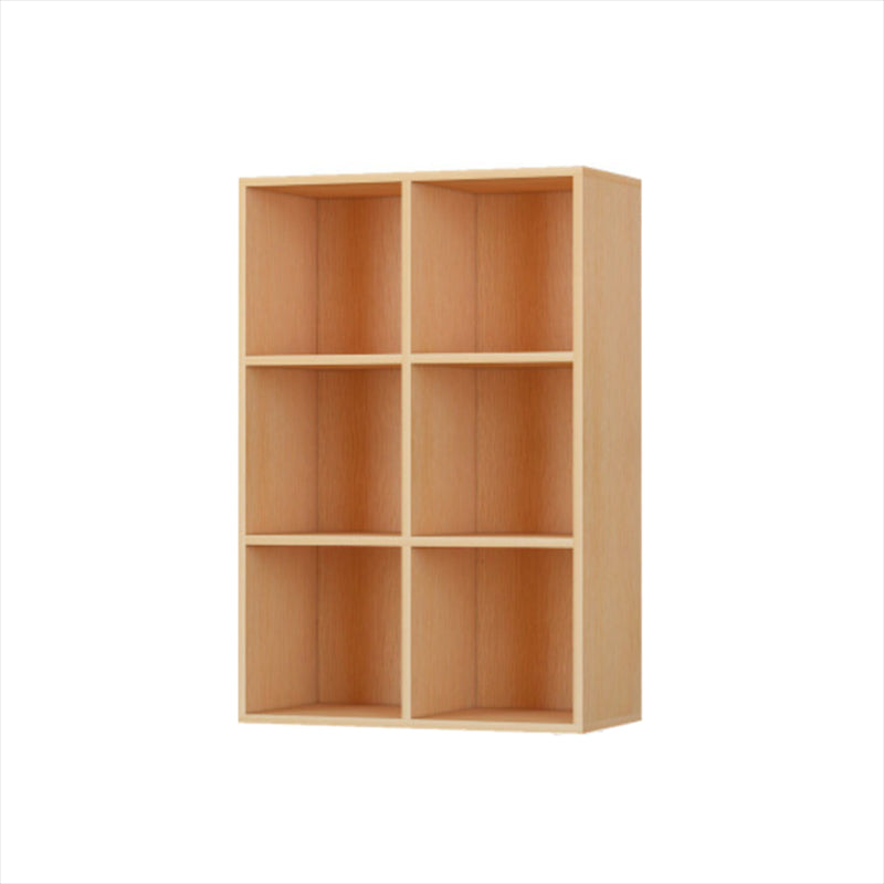 Closed Back Standard Bookcase Contemporary Engineered Wood Bookshelf