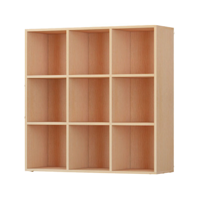 Closed Back Standard Bookcase Contemporary Engineered Wood Bookshelf