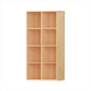 Closed Back Standard Bookcase Contemporary Engineered Wood Bookshelf