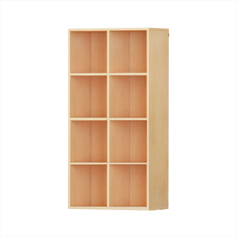 Closed Back Standard Bookcase Contemporary Engineered Wood Bookshelf